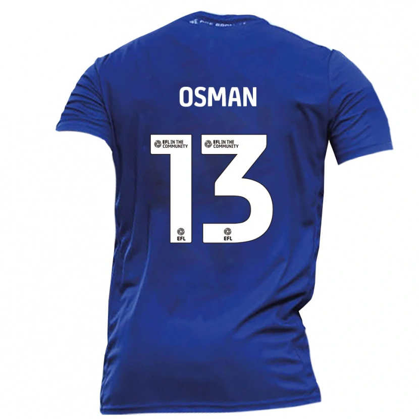 DanxenキッズCemal Osman#13青 白アウェイシャツ2025/26ジャージーユニフォーム