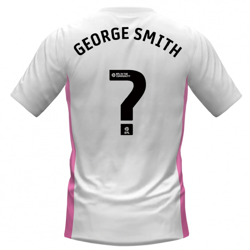 DanxenキッズGeorge Smith#0白 赤アウェイシャツ2025/26ジャージーユニフォーム
