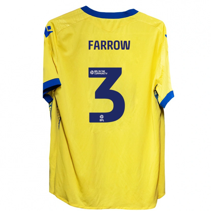 DanxenキッズSophie Farrow#3黄 青アウェイシャツ2025/26ジャージーユニフォーム