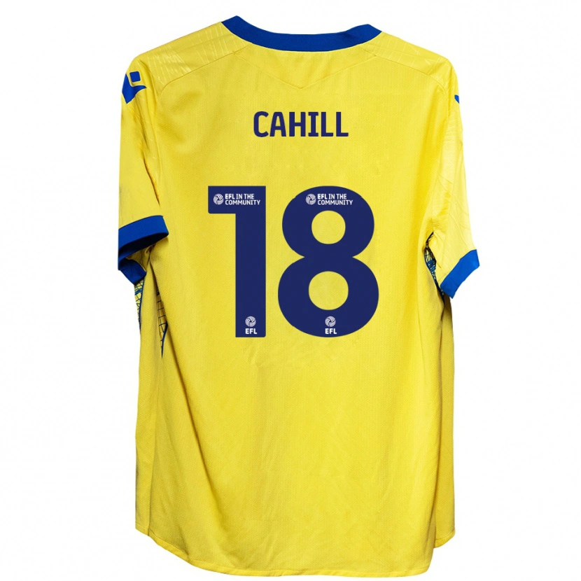 DanxenキッズElla Cahill#18黄 青アウェイシャツ2025/26ジャージーユニフォーム