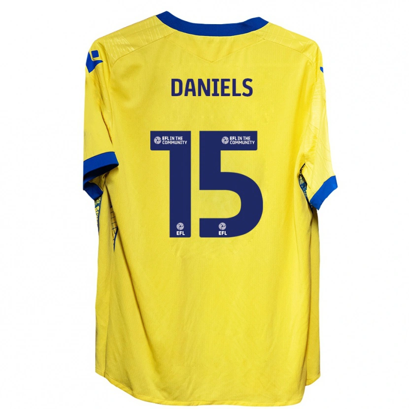 DanxenキッズLearna Daniels#15黄 青アウェイシャツ2025/26ジャージーユニフォーム