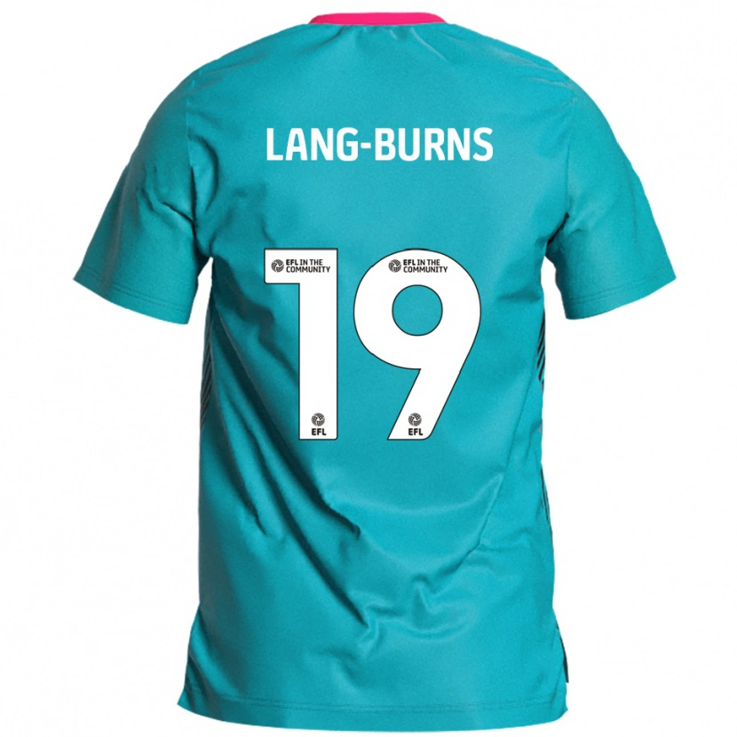 DanxenキッズOlly Lang-Burns#19水色 ピンクアウェイシャツ2025/26ジャージーユニフォーム