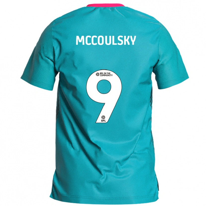 DanxenキッズShawn Mccoulsky#9水色 ピンクアウェイシャツ2025/26ジャージーユニフォーム