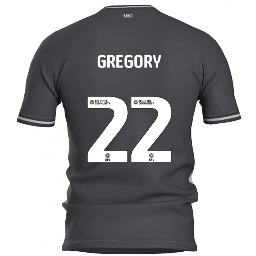 DanxenキッズMia Gregory#22灰色 銀色アウェイシャツ2025/26ジャージーユニフォーム