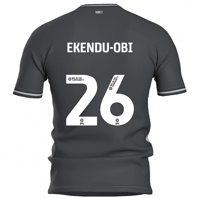 DanxenキッズUgomma Ekendu-Obi#26灰色 銀色アウェイシャツ2025/26ジャージーユニフォーム
