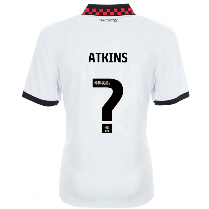 DanxenキッズShian Atkins#0白 黒アウェイシャツ2025/26ジャージーユニフォーム