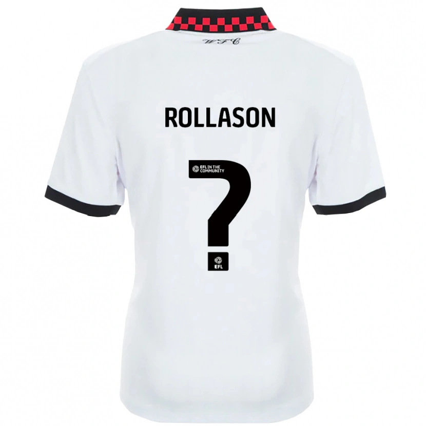 DanxenキッズAmy Rollason#0白 黒アウェイシャツ2025/26ジャージーユニフォーム