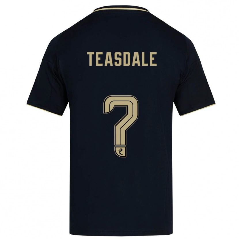 DanxenキッズJoseph Teasdale#0紺 金アウェイシャツ2025/26ジャージーユニフォーム