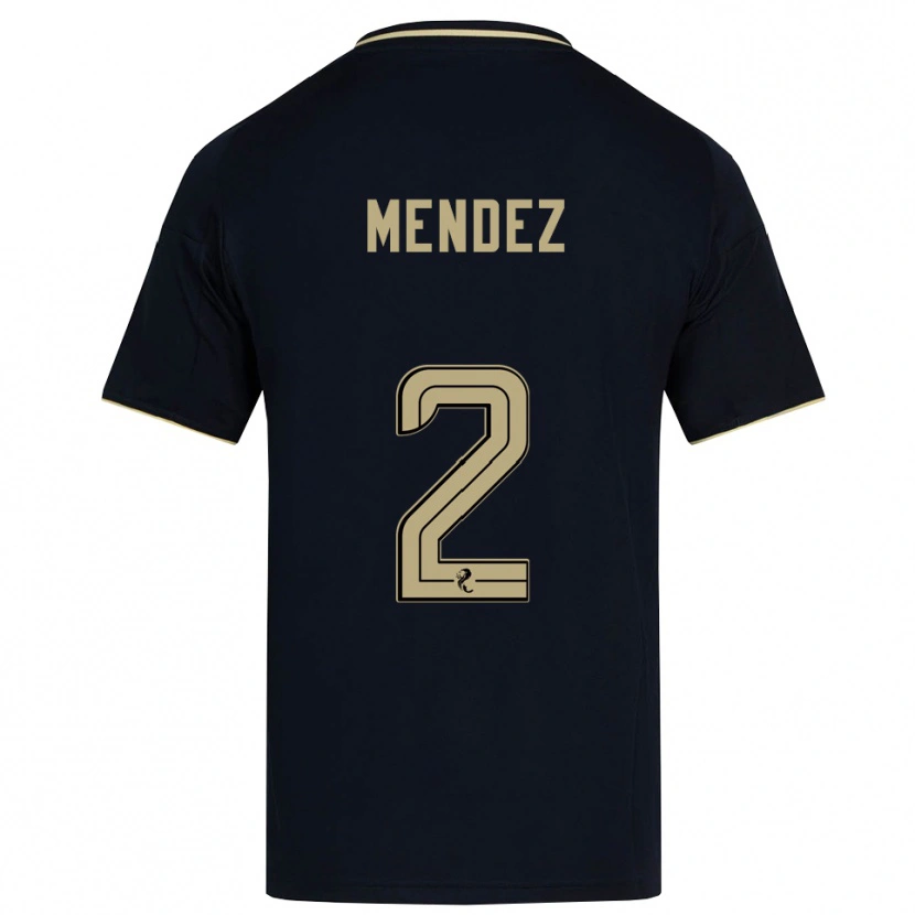 DanxenキッズAlix Mendez#2紺 金アウェイシャツ2025/26ジャージーユニフォーム