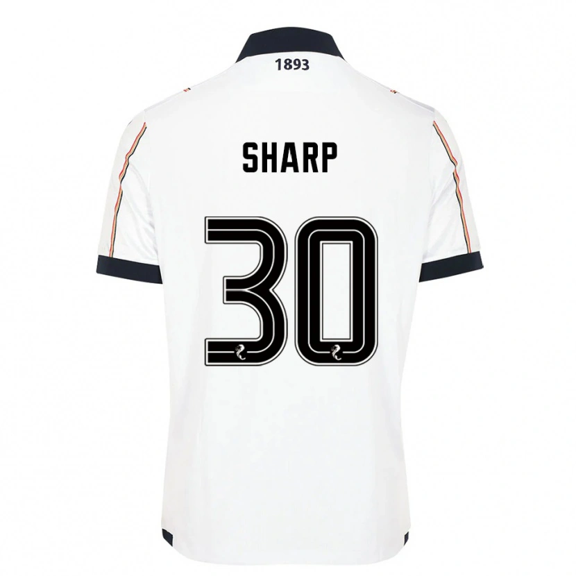 DanxenキッズHarry Sharp#30白 紺 赤アウェイシャツ2025/26ジャージーユニフォーム