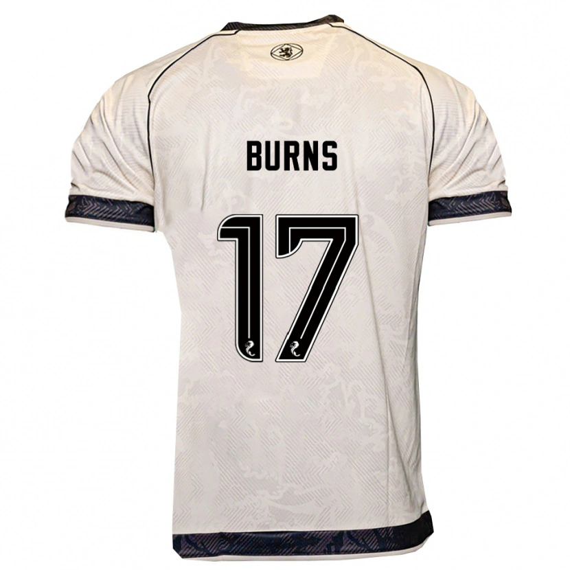 DanxenキッズMegan Burns#17白 黒アウェイシャツ2025/26ジャージーユニフォーム