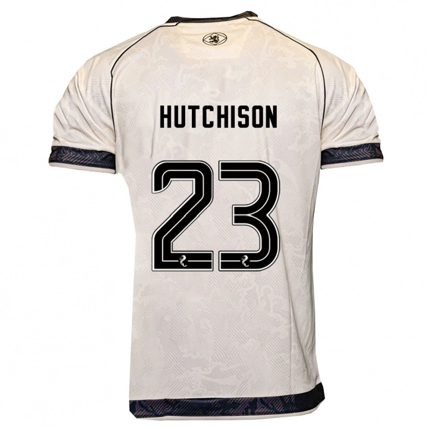 DanxenキッズDaisy Hutchison#23白 黒アウェイシャツ2025/26ジャージーユニフォーム