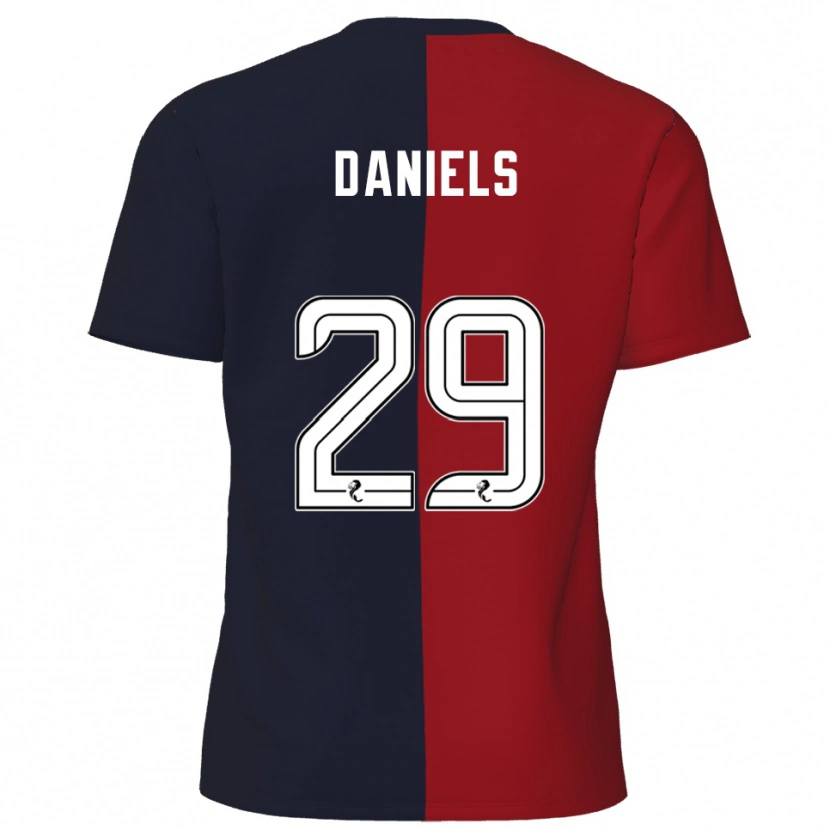 DanxenキッズDjenairo Daniels#29赤 紺アウェイシャツ2025/26ジャージーユニフォーム