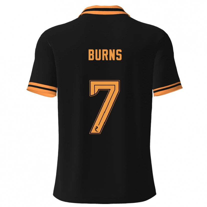 DanxenキッズErin Burns#7黒 黄アウェイシャツ2025/26ジャージーユニフォーム