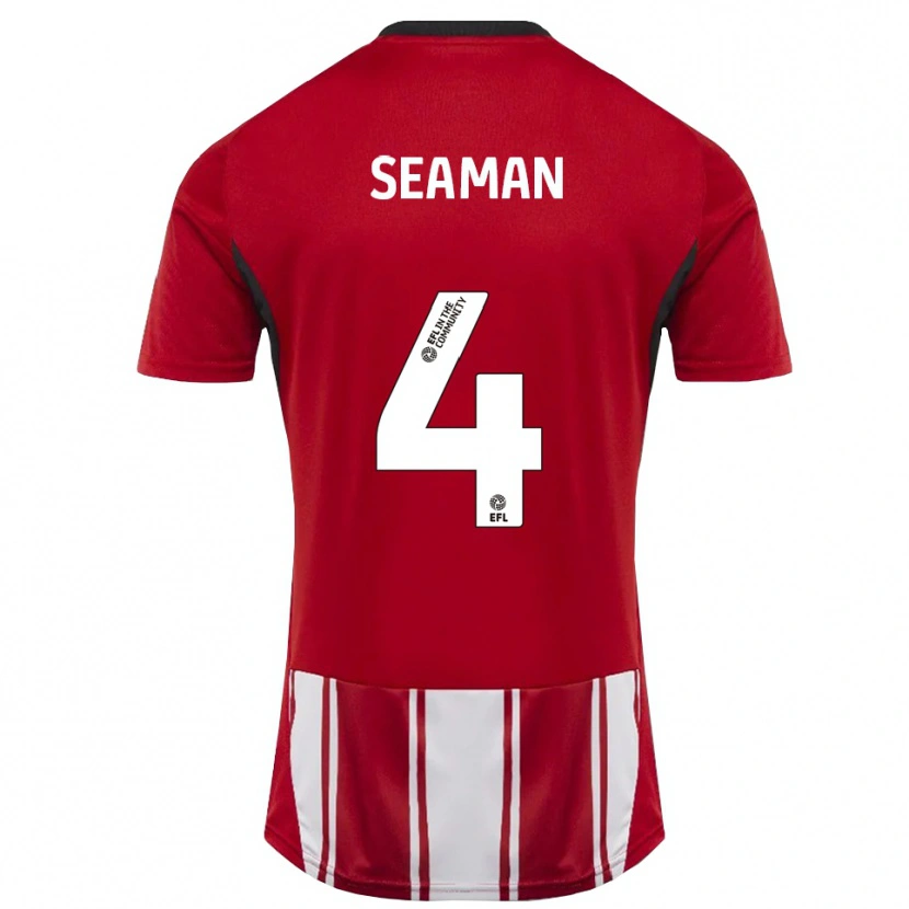 Danxenメンズジェイディー・シーマン#4赤 白 黒ホームシャツ2025/26ジャージーユニフォーム