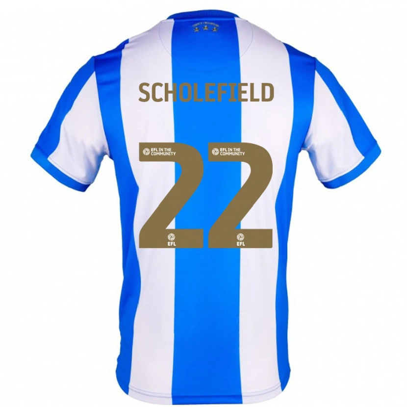 DanxenメンズLois Scholefield#22青 白ホームシャツ2025/26ジャージーユニフォーム