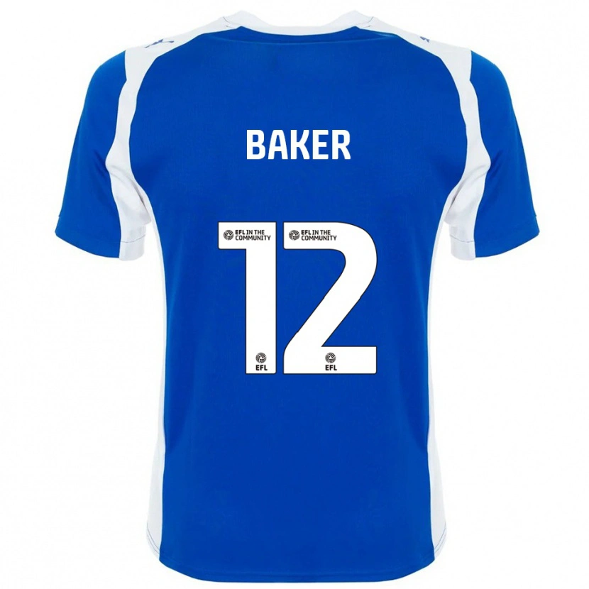 DanxenメンズTegen Baker#12青 白ホームシャツ2025/26ジャージーユニフォーム