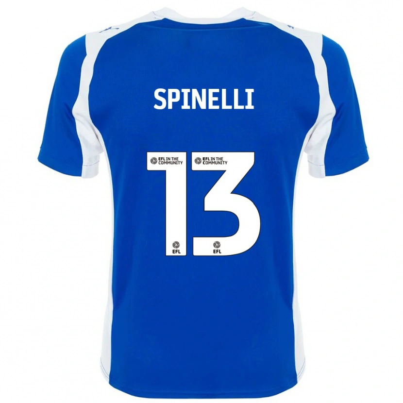 DanxenメンズMatteo Spinelli#13青 白ホームシャツ2025/26ジャージーユニフォーム