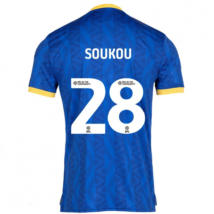 DanxenメンズShaun Soukou#28紺 黄ホームシャツ2025/26ジャージーユニフォーム