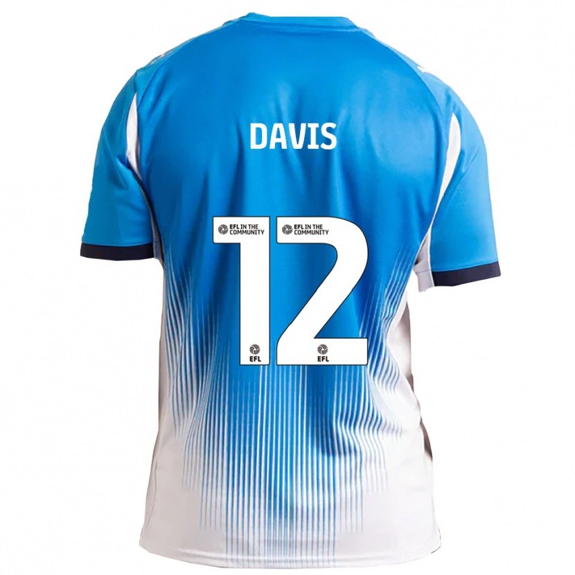 DanxenメンズArchie Davis#12青 白ホームシャツ2025/26ジャージーユニフォーム