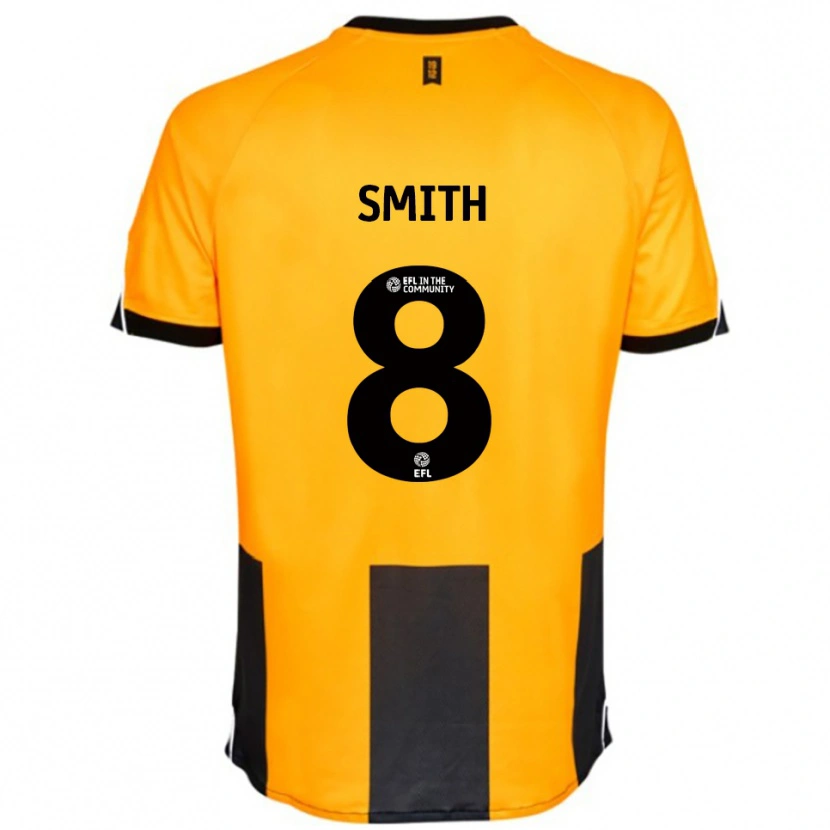Danxenメンズコーリー・スミス#8オレンジ 黒ホームシャツ2025/26ジャージーユニフォーム