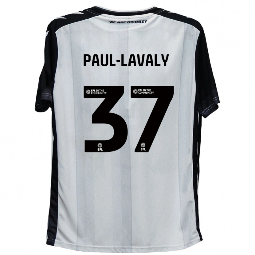 DanxenメンズNathan Paul-Lavaly#37白 黒ホームシャツ2025/26ジャージーユニフォーム
