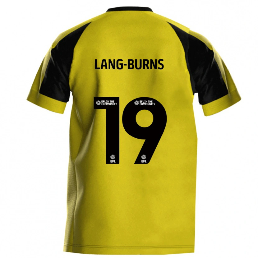DanxenメンズOlly Lang-Burns#19黄 灰色ホームシャツ2025/26ジャージーユニフォーム