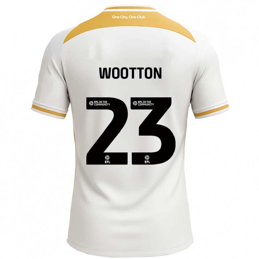 DanxenメンズSydney Wootton#23白 金ホームシャツ2025/26ジャージーユニフォーム