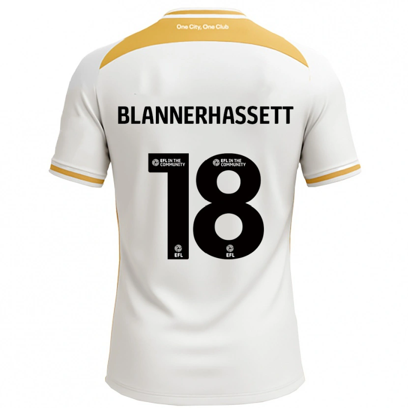 DanxenメンズTommy Blannerhassett#18白 金ホームシャツ2025/26ジャージーユニフォーム