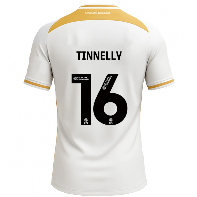 DanxenメンズBecky Tinnelly#16白 金ホームシャツ2025/26ジャージーユニフォーム
