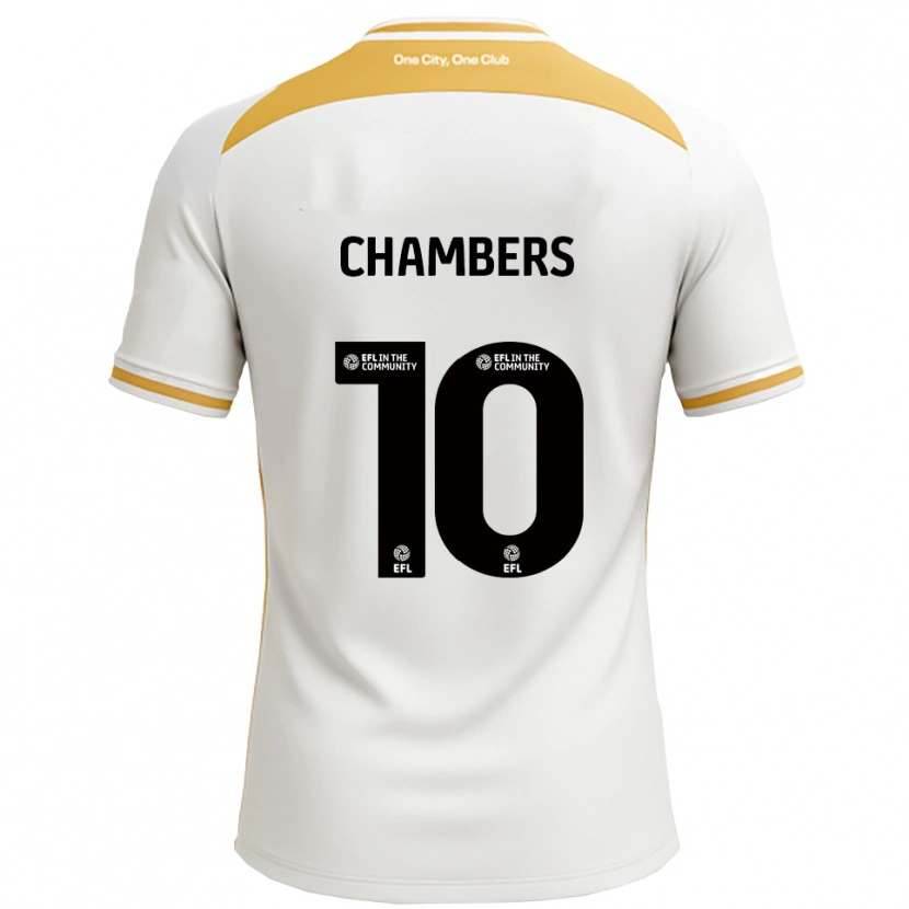 DanxenメンズT'yanna Chambers#10白 金ホームシャツ2025/26ジャージーユニフォーム