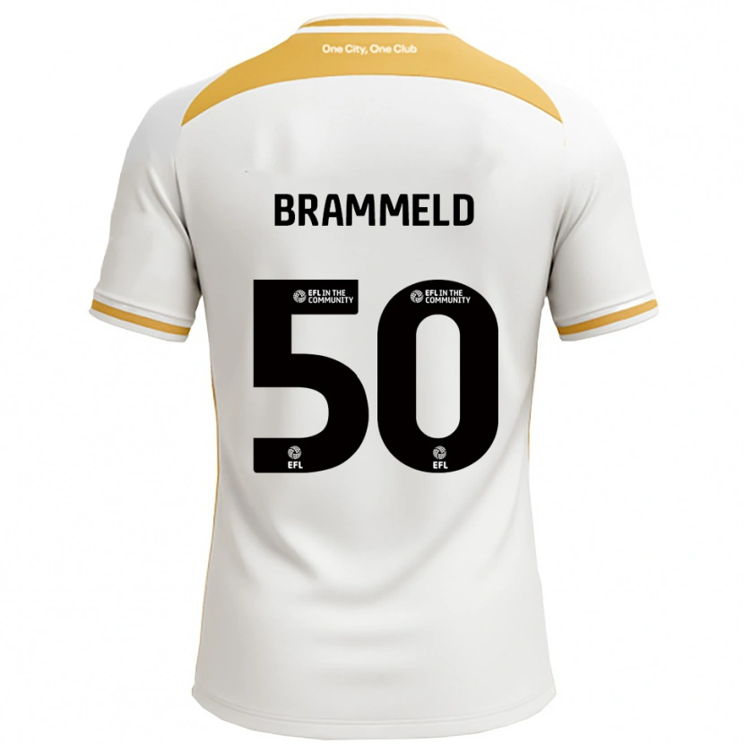DanxenメンズMichael Brammeld#50白 金ホームシャツ2025/26ジャージーユニフォーム