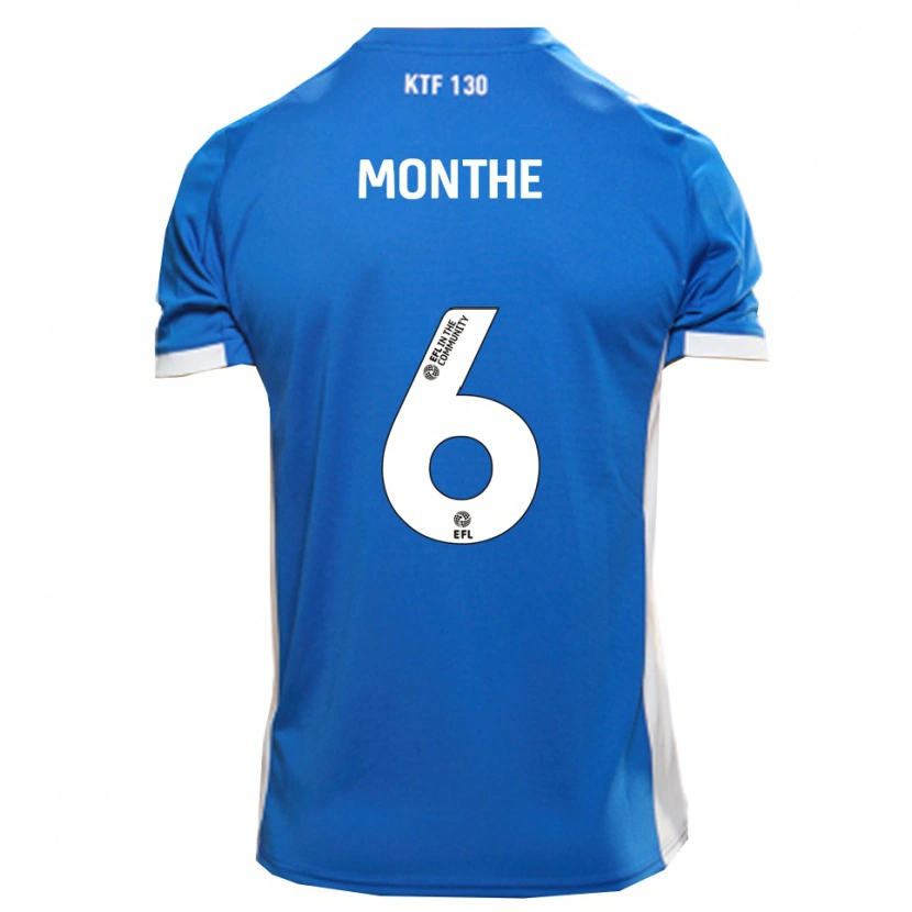 DanxenメンズManny Monthe#6青 白ホームシャツ2025/26ジャージーユニフォーム