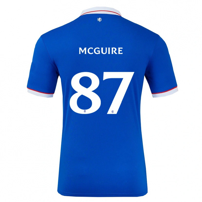 DanxenメンズRydnn Mcguire#87青 白ホームシャツ2025/26ジャージーユニフォーム