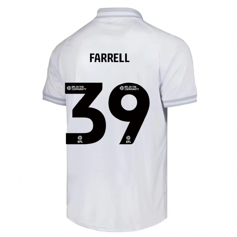 DanxenメンズLeo Farrell#39白 灰色 黒アウェイシャツ2025/26ジャージーユニフォーム