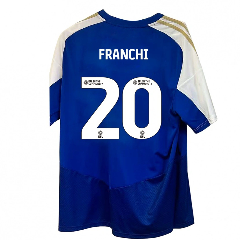 DanxenメンズMatilda Franchi#20青 白 金アウェイシャツ2025/26ジャージーユニフォーム
