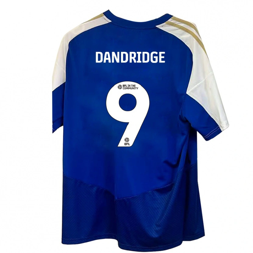 DanxenメンズRebecca Dandridge#9青 白 金アウェイシャツ2025/26ジャージーユニフォーム