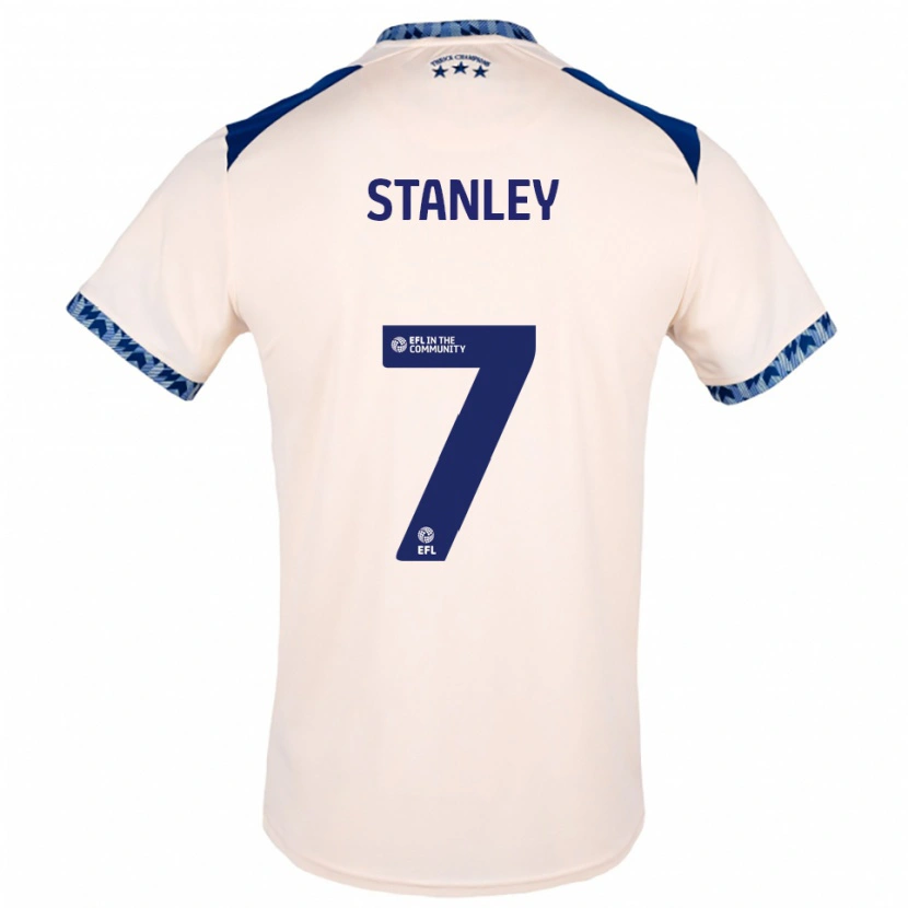 DanxenメンズKatie Stanley#7オフホワイト 紺アウェイシャツ2025/26ジャージーユニフォーム