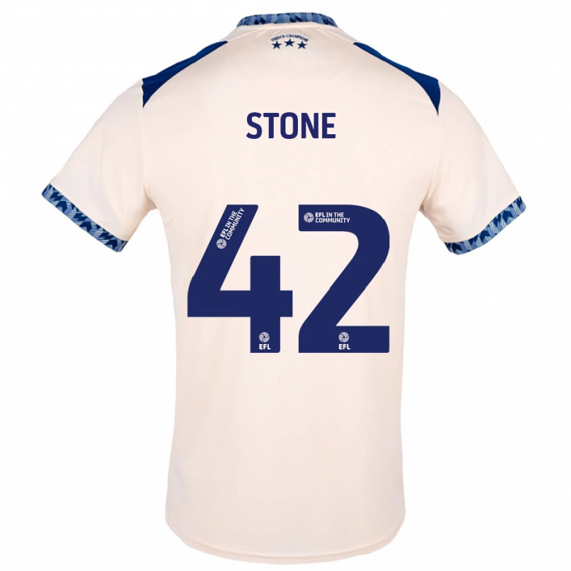 DanxenメンズMichael Stone#42オフホワイト 紺アウェイシャツ2025/26ジャージーユニフォーム
