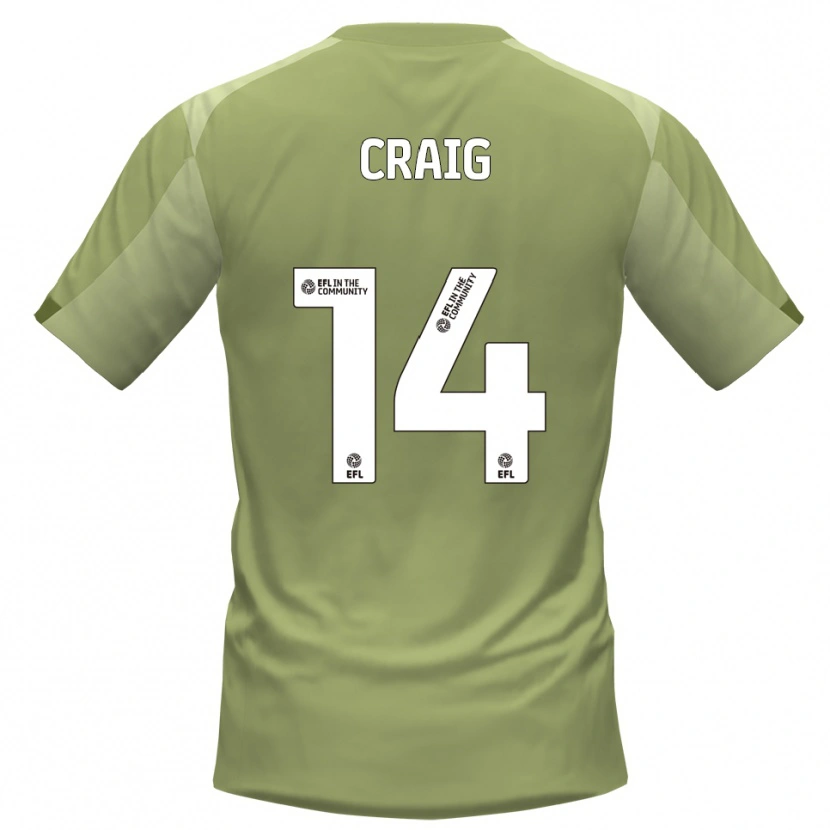 DanxenメンズMichael Craig#14セージ シャンパンアウェイシャツ2025/26ジャージーユニフォーム