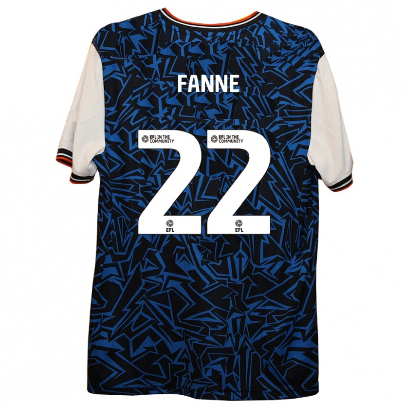 DanxenメンズLamine Fanne#22青 黒 白アウェイシャツ2025/26ジャージーユニフォーム