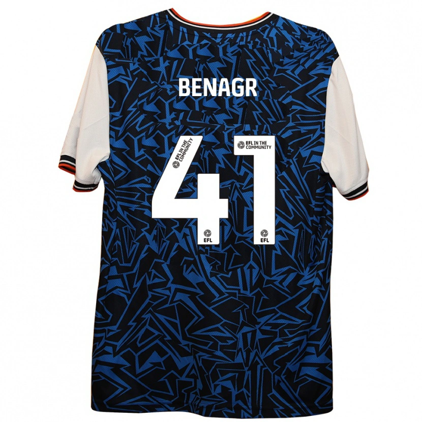DanxenメンズBenedict Benagr#41青 黒 白アウェイシャツ2025/26ジャージーユニフォーム