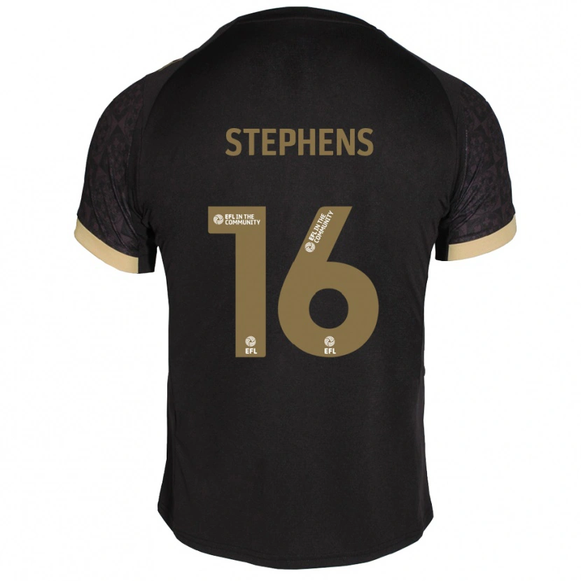 DanxenメンズElla Stephens#16黒 金アウェイシャツ2025/26ジャージーユニフォーム