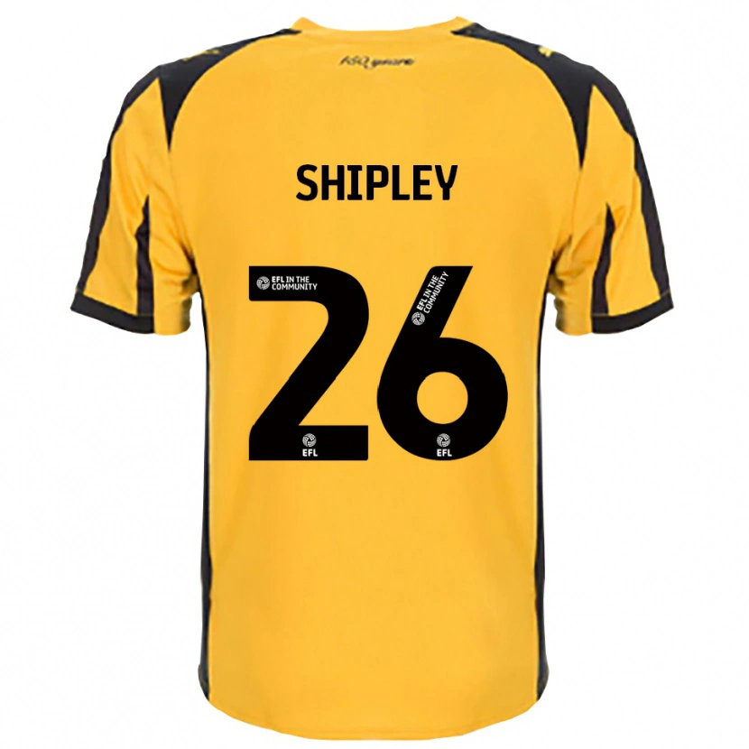 DanxenメンズJordan Shipley#26オレンジ 黒アウェイシャツ2025/26ジャージーユニフォーム