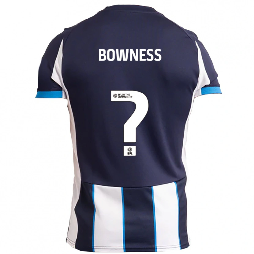 DanxenメンズFaye Bowness#0白 紺アウェイシャツ2025/26ジャージーユニフォーム