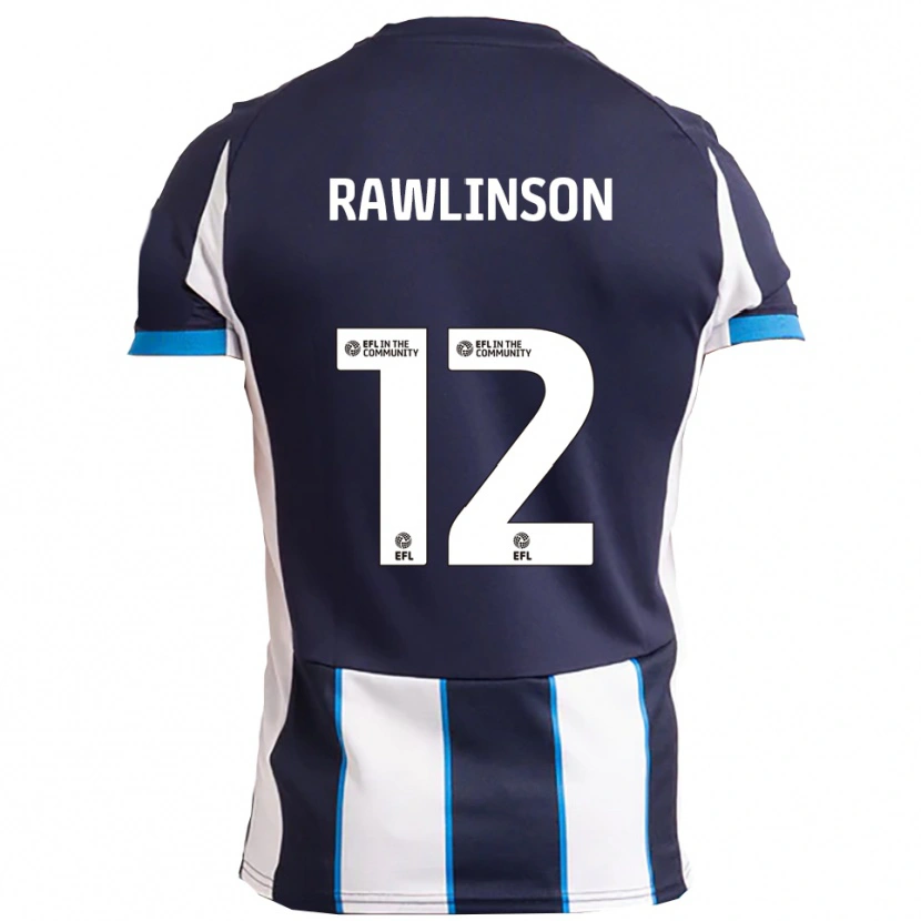 DanxenメンズLouie Rawlinson#12白 紺アウェイシャツ2025/26ジャージーユニフォーム