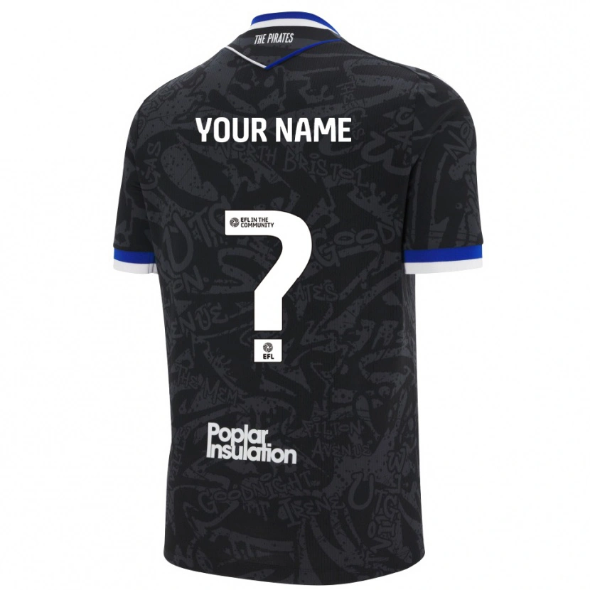 Danxenメンズあなたの名前#0黒 白アウェイシャツ2025/26ジャージーユニフォーム