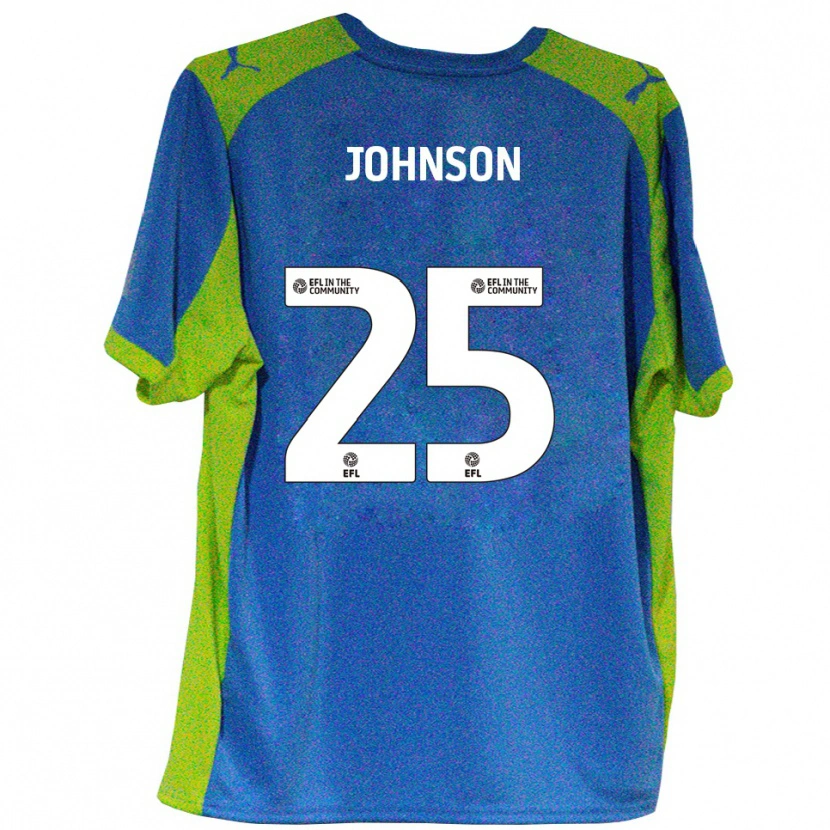 DanxenメンズWill Johnson#25水色 黄アウェイシャツ2025/26ジャージーユニフォーム