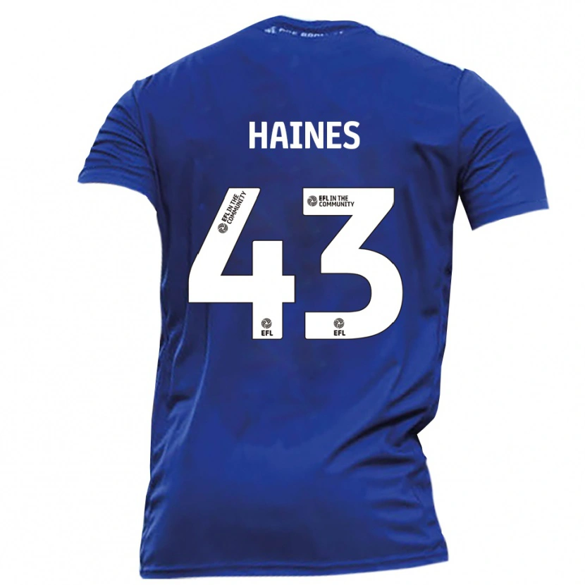 DanxenメンズHarry Haines#43青 白アウェイシャツ2025/26ジャージーユニフォーム