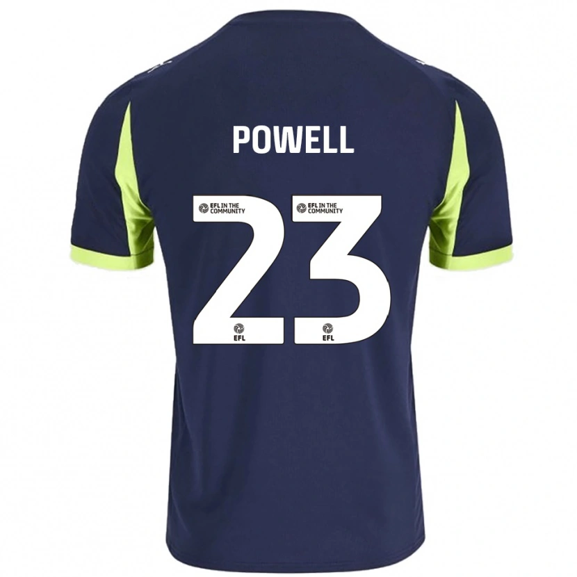 DanxenメンズJack Powell#23紺 蛍光緑アウェイシャツ2025/26ジャージーユニフォーム